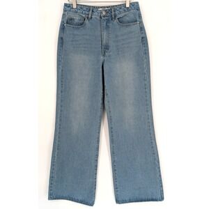 TGLA High Rise Wide Leg Light Wash Jean 29 90s Boho Minimalist Indie Classic